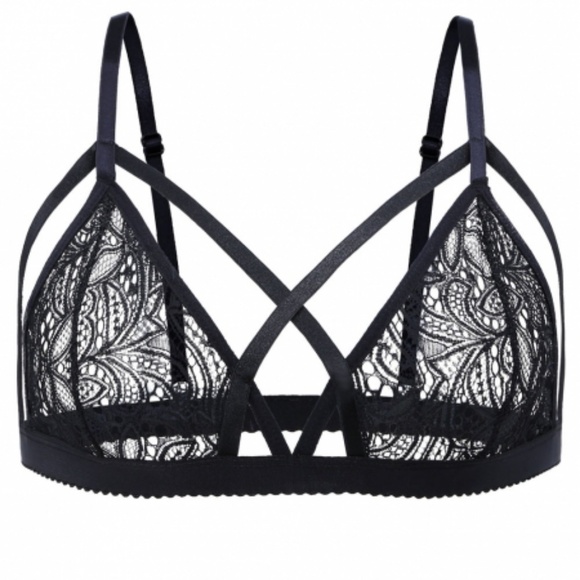 Strappy Harness lace Bralette - Picture 4 of 4